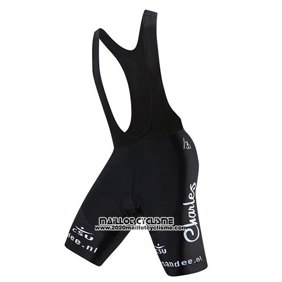 2019 Maillot Ciclismo Roompot Charles Rouge Noir Manches Courtes et Cuissard